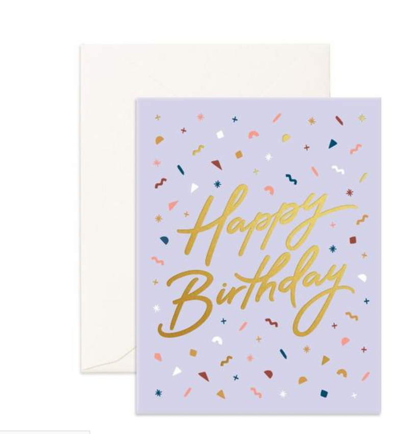 Happy Birthday Confetti Greeting Card
