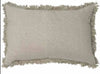 Luca | Boho Linen Feather Cushion Natural