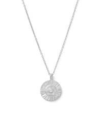 Afterglow Coin Necklace | Stainless Silver