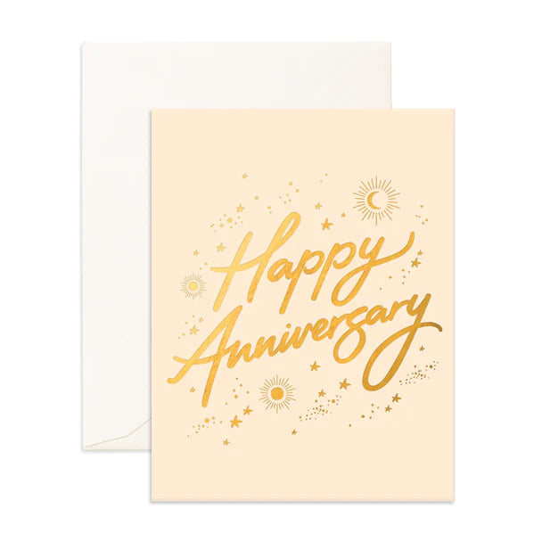 Anniversary Stars Greeting Card