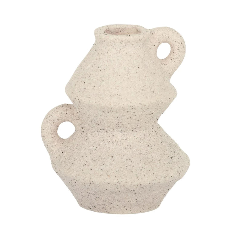 Anu Ceramic Candle Holder | Taupe