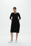 Diagonal Seam Dress (Lighter Weight) | Black
