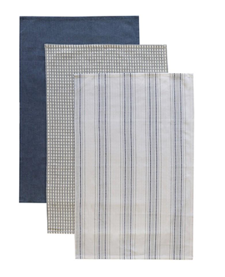 Woven  Cotton Tea towel | Set of 3