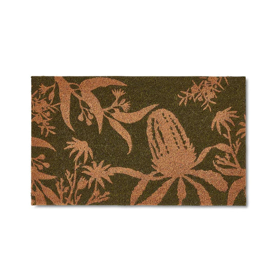 Banksia Olive  Doormat 45x75cm