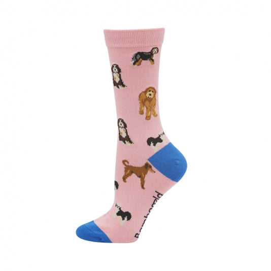 Oodles Dog | Womens Bamboo Socks