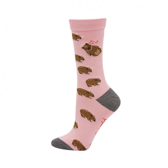 Wally Wombat | Womens Bamboo Socks
