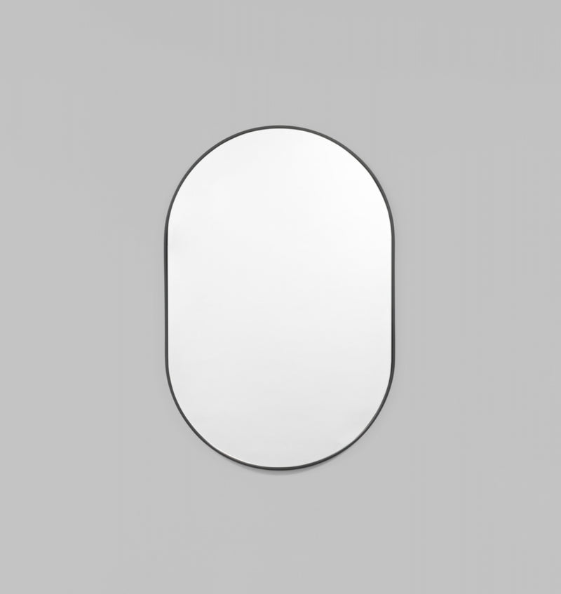 Bjorn Oval Thin Mirror | Black