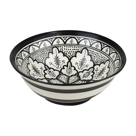 Aleah Ceramic Kitchenware | Black/White