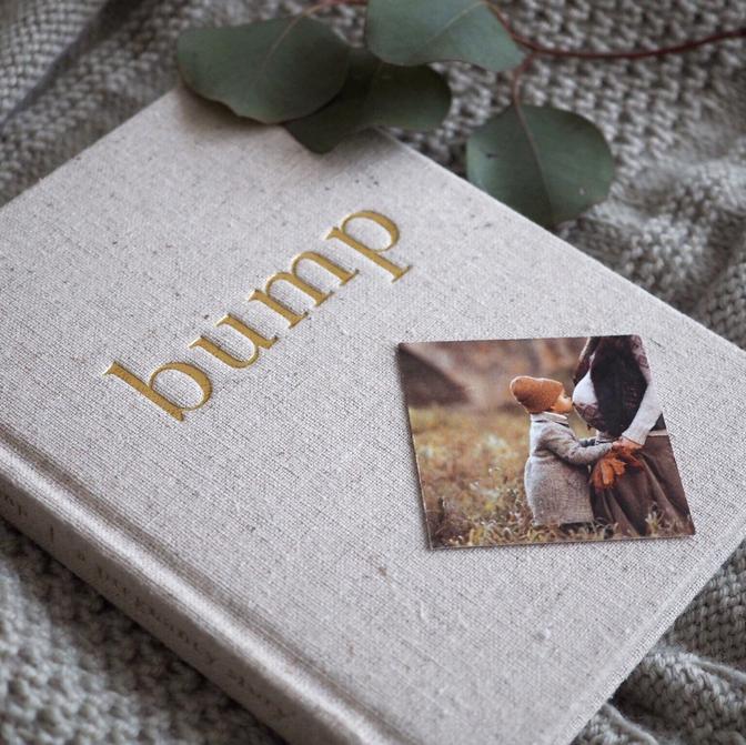 Bump my Pregnancy Journal Light Grey