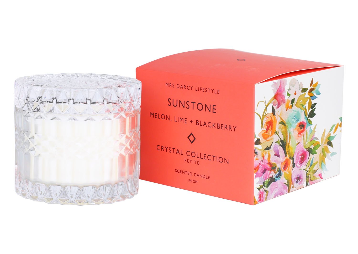 Candle Sunstone | Melon, Lime + Blackberry (Petite)