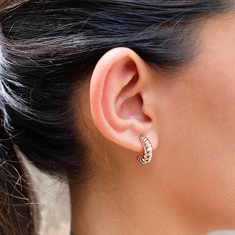 Cafe Rose Gold Stud Earring