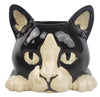 Cat Head Planter Black & White