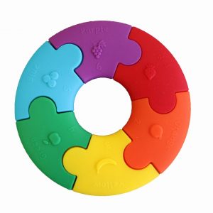 Colour Wheel Rainbow + Pastel Baby Sensory Chew Toy
