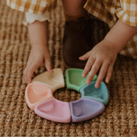 Colour Wheel Rainbow + Pastel Baby Sensory Chew Toy