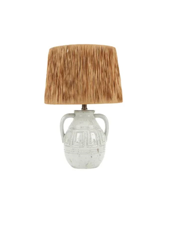 Rafferty Ceramic + Raffia Lamp