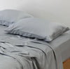 100% Organic Bamboo Sheet Set | Dusty Blue Stripe