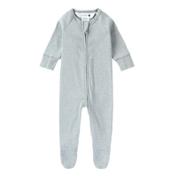 Organic Cotton Zip Suit L/S Dew Speckled