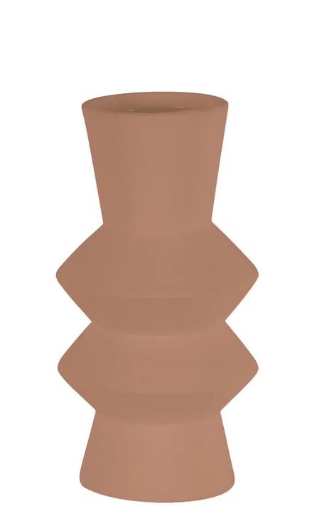 Ellington Stoneware Vase Earth Pink