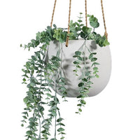 Flo Hanging Planter Pot/ Bowl | White