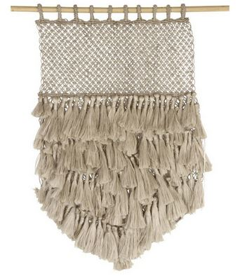 Jute Wall Hanging Macrame - Natural with Tassels - Whatever Mudgee Gifts & Homewares