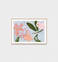 Floral Muse Blue | Framed Art