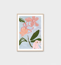 Floral Muse Blue | Framed Art