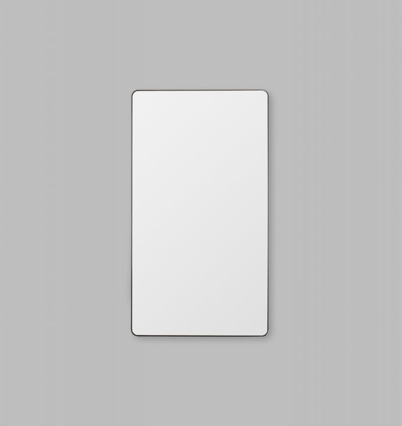 Flynn Curve | Floor Leaner Mirror | Black + White