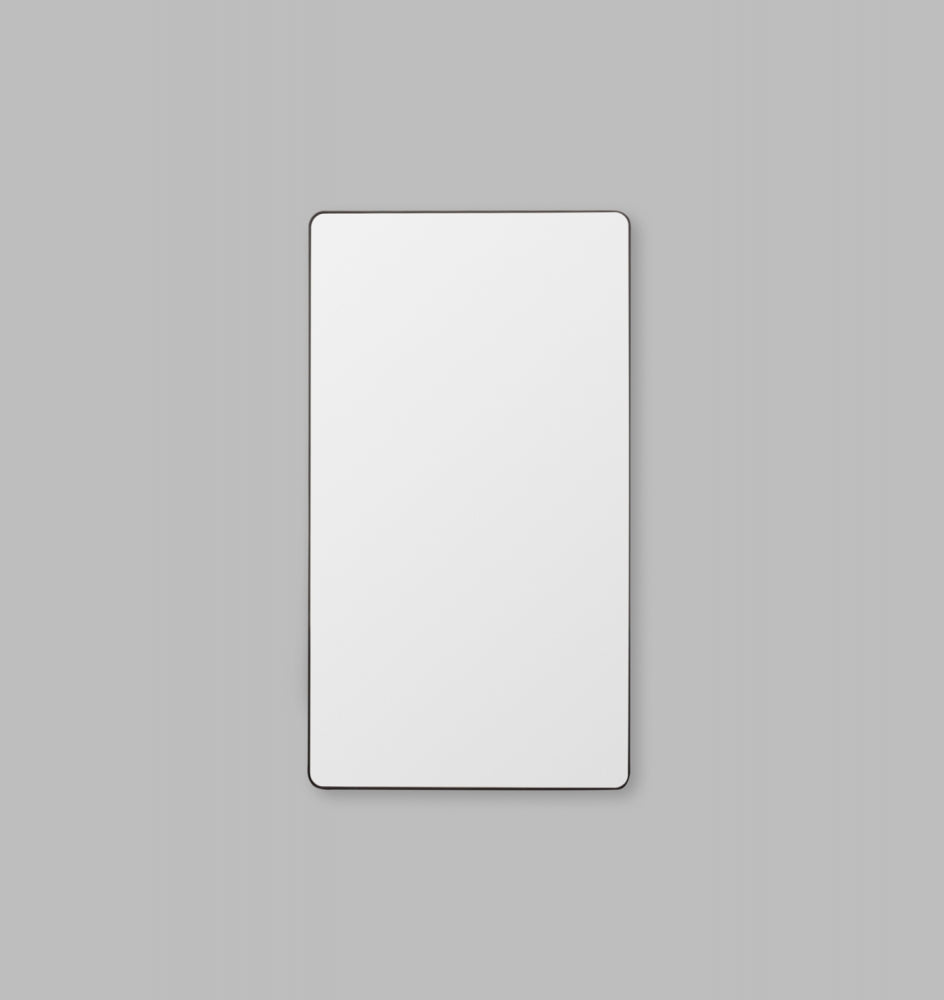 Flynn Curve | Floor Leaner Mirror | Black + White