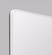 Flynn Curved Rectangle Mirror | White