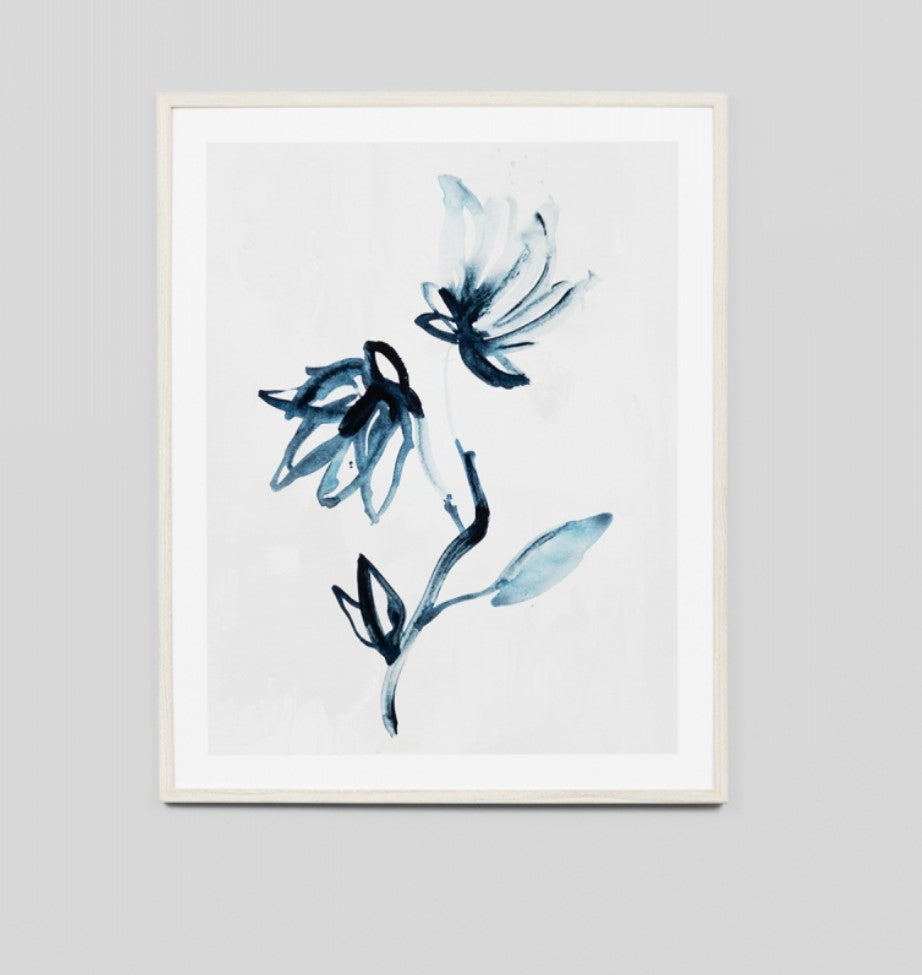 Indigo Flower | Framed Print