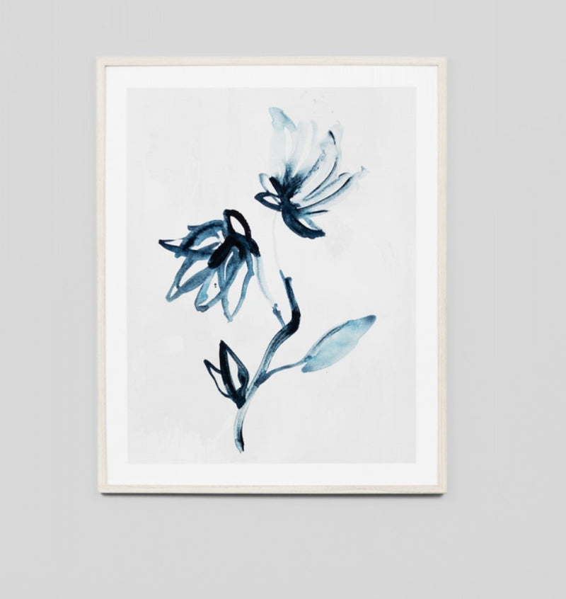 Indigo Flower | Framed Print