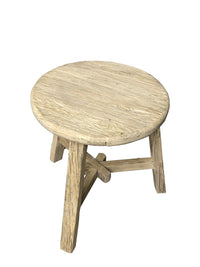 Round Tea Elm | Side Table