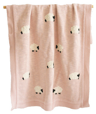 Baa Baa Sheep Blanket | Cotton Knit