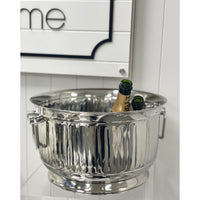 Pressed Pillar S/Steel Party Ice Bucket Large