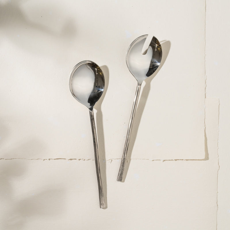 Ayu Salad Servers | Silver