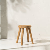 Rokha Timber Stool with Four Legs