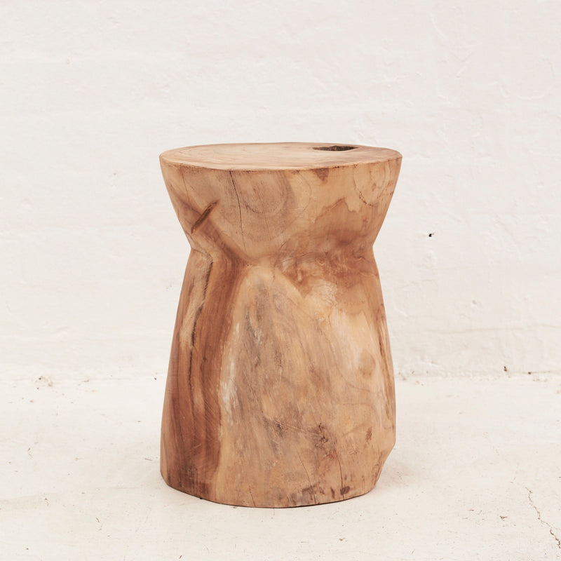 Nail Head Tree Stump Stool