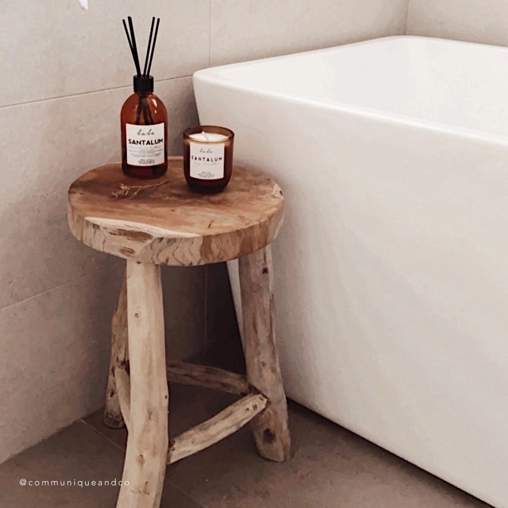 Rustic Wood Wooden Stool In Bathroom Lale Timber Rustic Milking