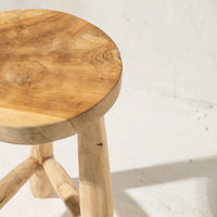 Lale Timber Rustic Milking Stool | 46cm