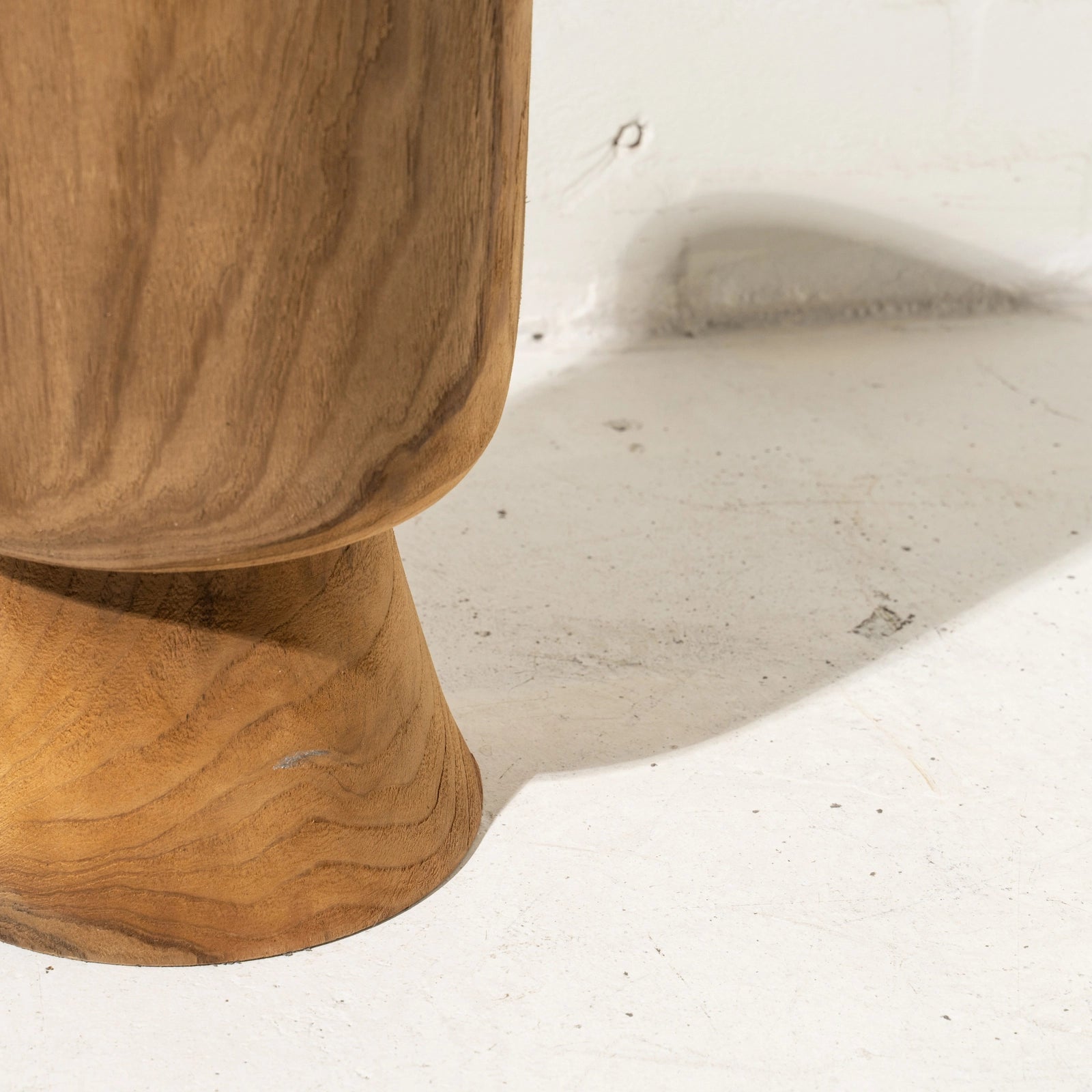 Ama Teak Stool | Raw Finish