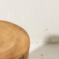 Ama Teak Stool | Raw Finish