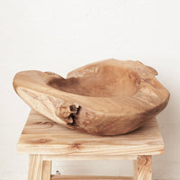 Yeira Oversized Wooden Bowl | Teak
