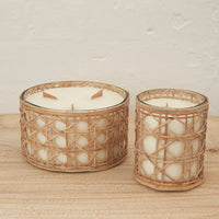 Lida Rattan Candle | Large