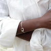 Infinity Silver Tension Bangle (60mm)