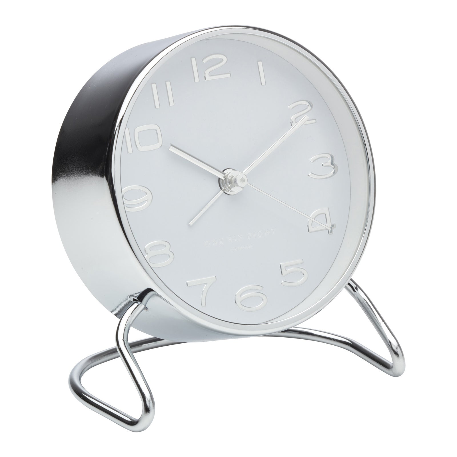 Isabella White Silent Alarm Clock