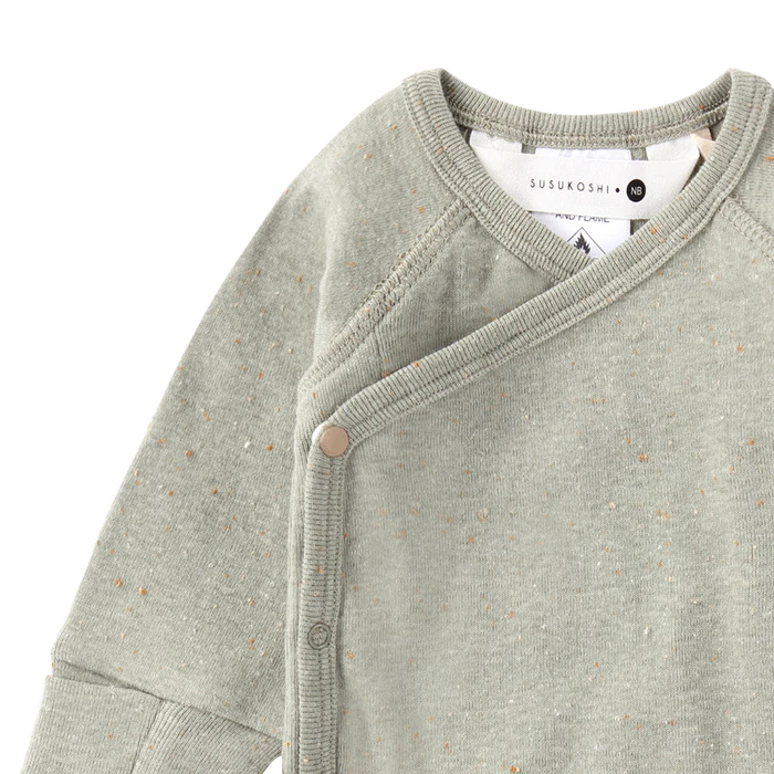 Kimono Suit L/S Sage Speckled