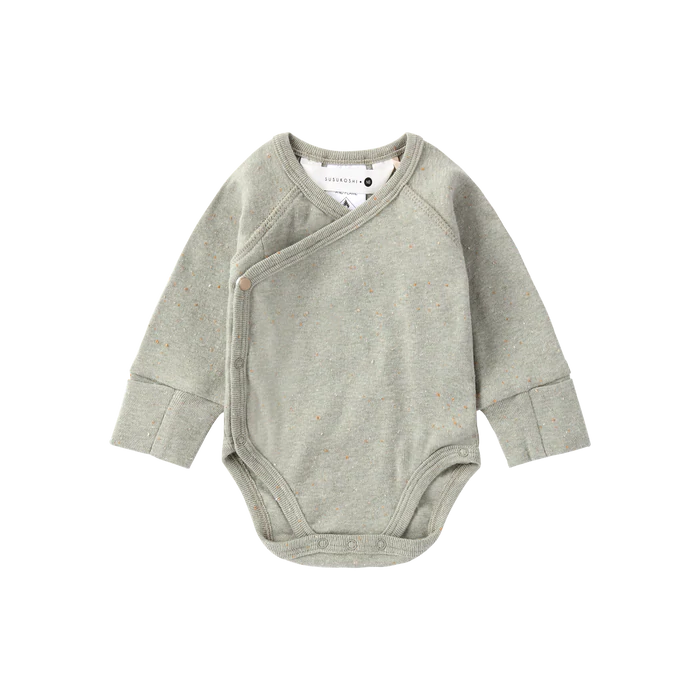 Kimono Suit L/S Sage Speckled