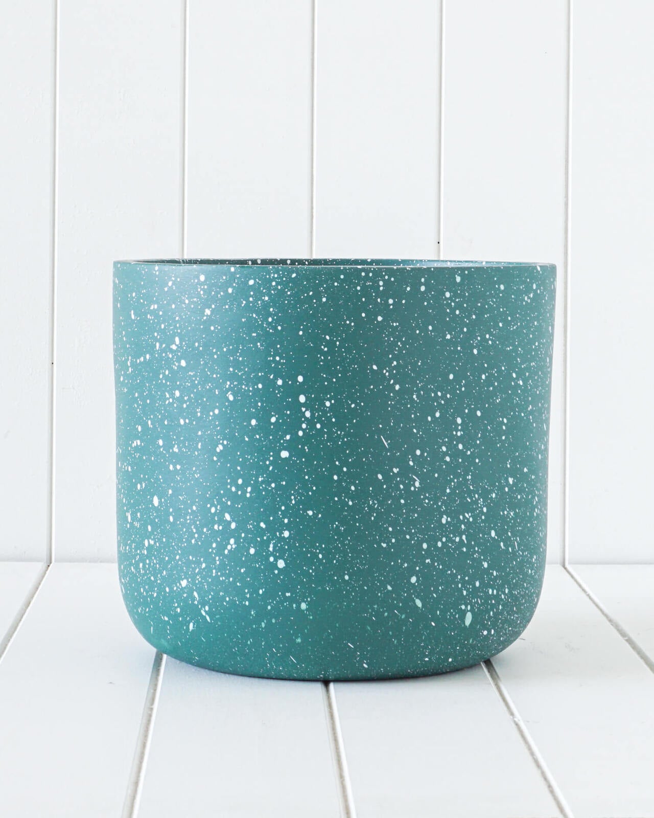 Erika Planter | Green/White Speckle