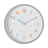Learn The Time | Grey Silent Wall Clock | 30cm
