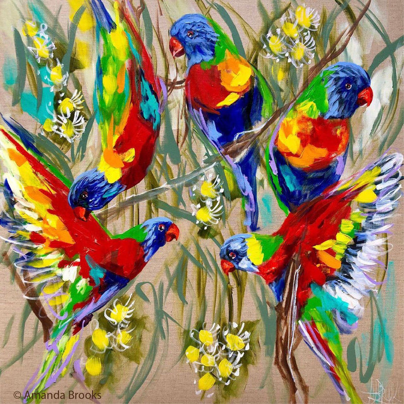 Bird Art By Amanda Brooks | Stone Drink Coaster Collection